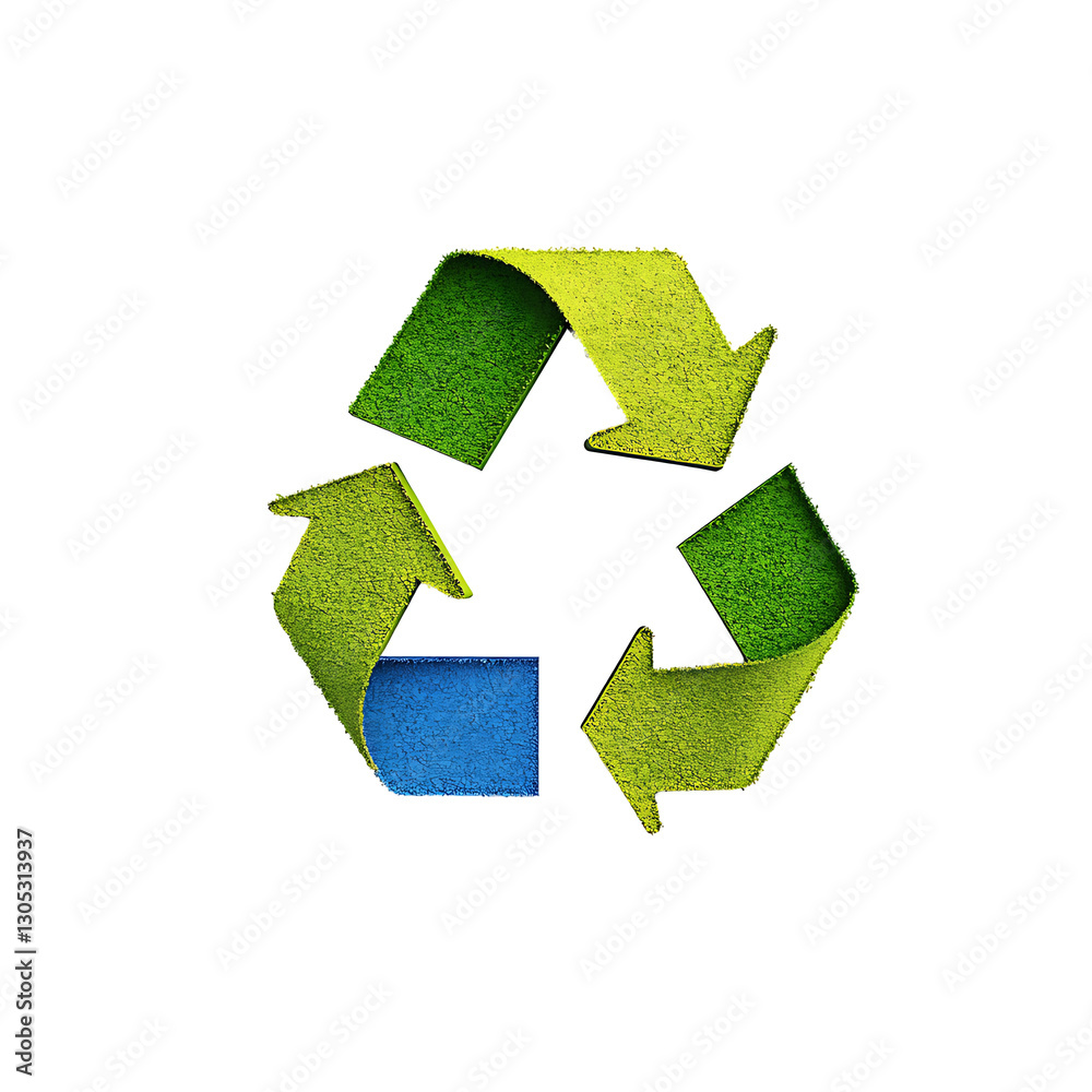 Obraz premium 3d recycle logo design