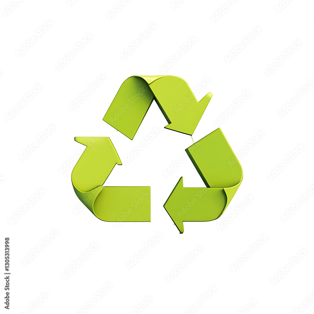 Obraz premium 3d recycle logo design