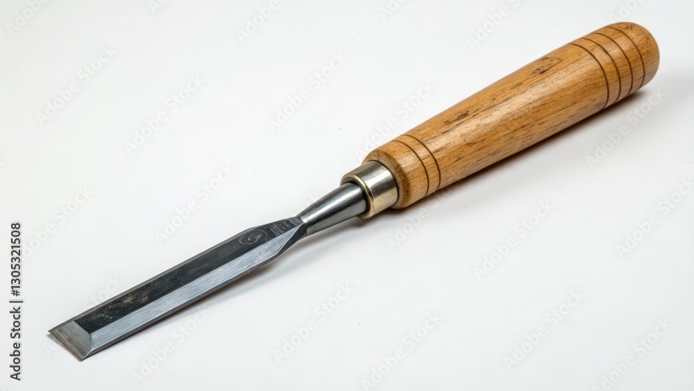 Fototapeta premium Woodworking Gouge on White Background