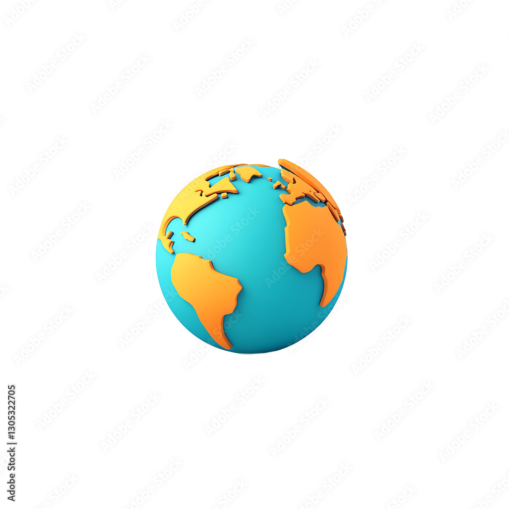 Fototapeta premium 3d globe logo design