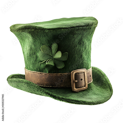 Green Leprechaun Hat, Shamrock Decor, St. Patricks Day, Irish, Festive, Holiday, Celebration, Top Ha photo
