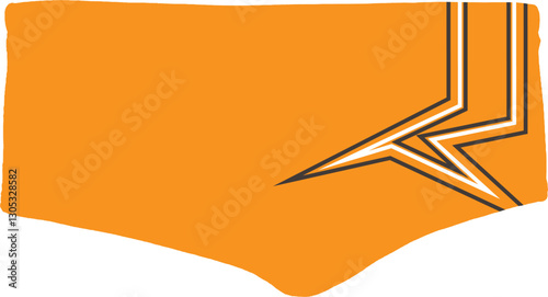 Thunder Bolt Orange Swim Briefs – Energetic & Bold