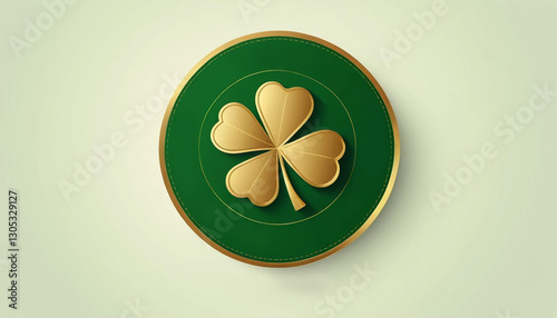 four leaf clover emblem template