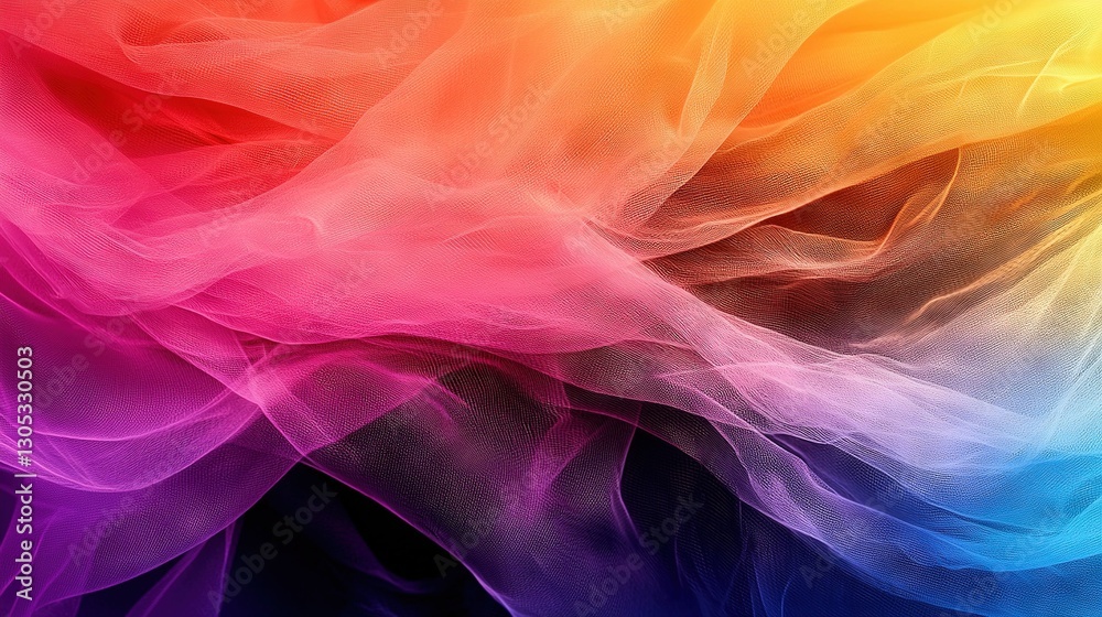 A high-resolution image of an intricate multicolored wall covering featuring an extensive mesh detail at its base A high-resolution image of an intricate multicolored wall covering featuring an extensive mesh detail at its base