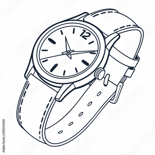 vector illustration of a clock