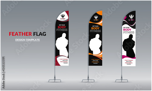 feather flag design