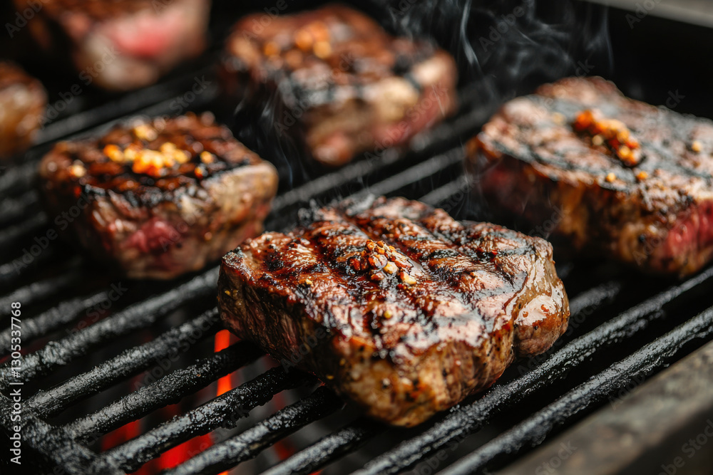 Tender Grilled Steak with a Side of Veggies Tender Grilled Steak with a Side of Veggies