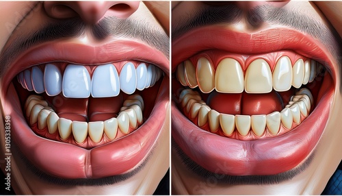 before and after fixation for huge gap between front teeth or incisors diastema