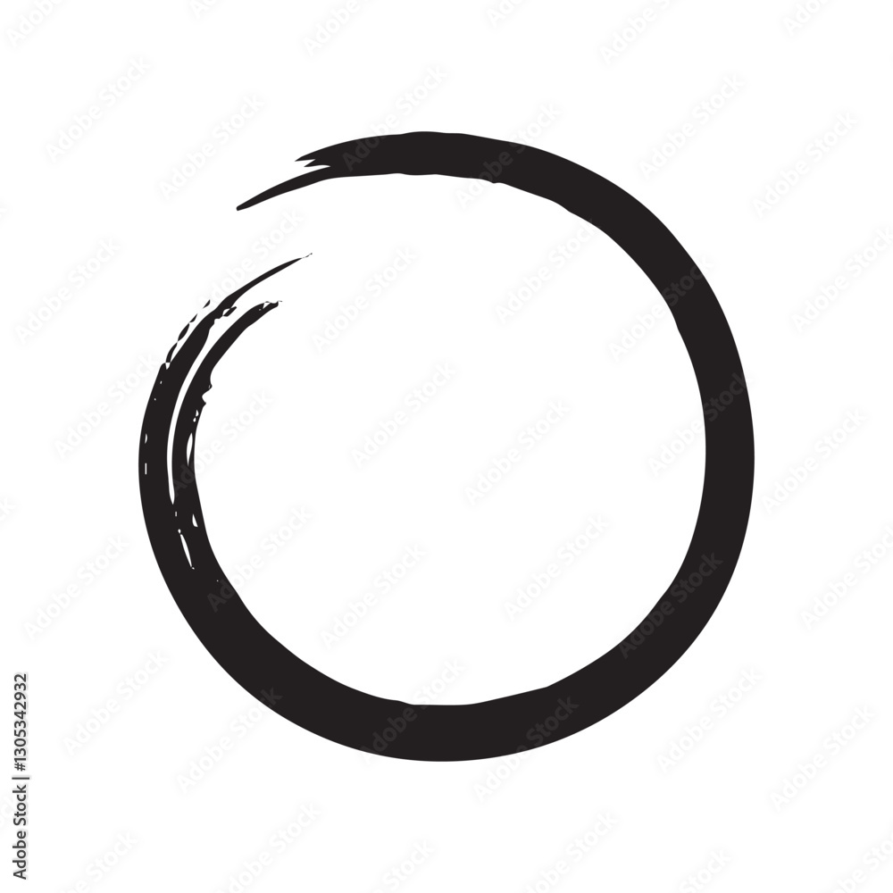 Brush circle. Grunge circle. Brush circle deign vector illustration. Brush circle. Grunge circle. Brush circle deign vector illustration.