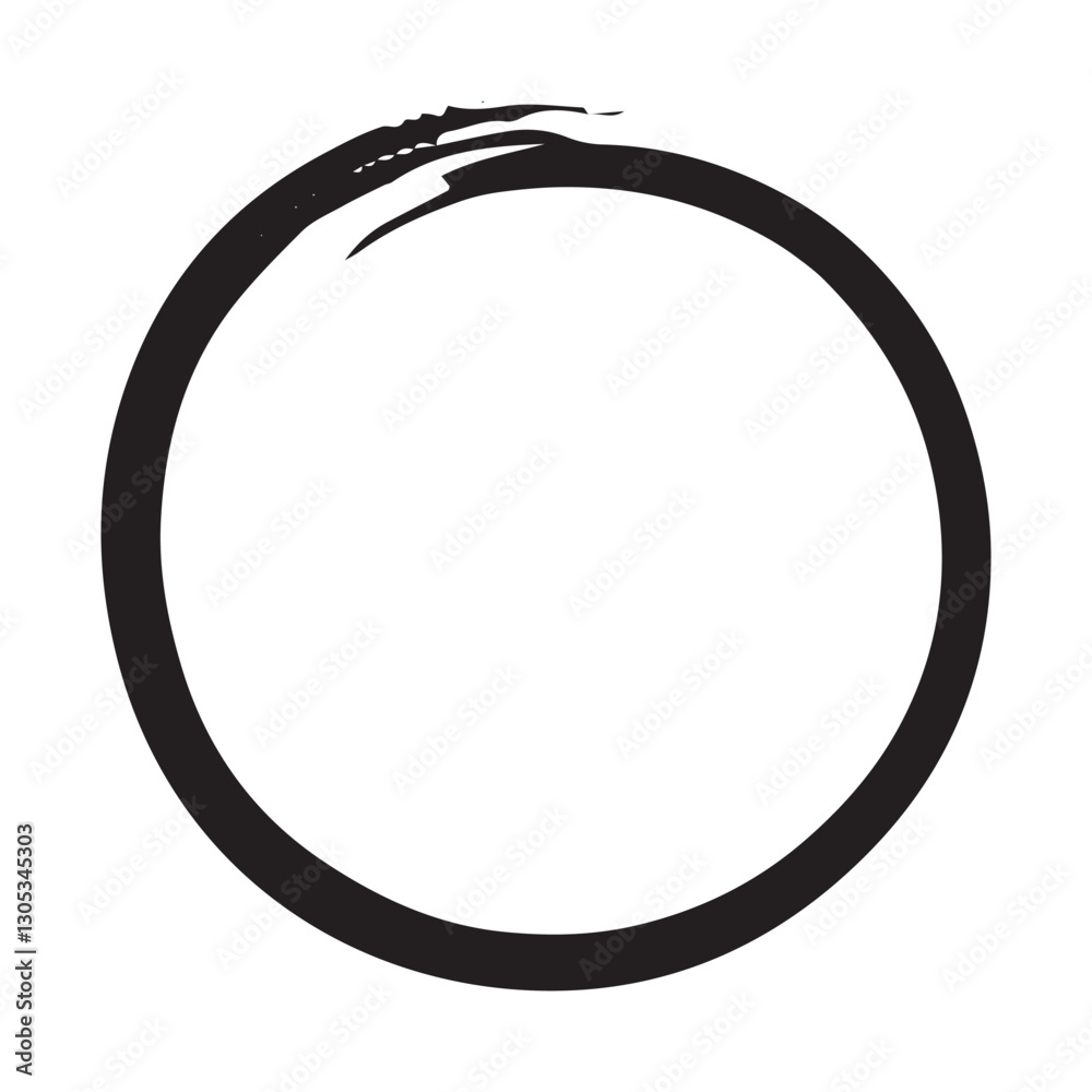 Grunge circle brush stroke. Black circle frame. Round line of black paint. Grunge round shape. Circular ink brush stroke vector illustration. Grunge circle brush stroke. Black circle frame. Round line of black paint. Grunge round shape. Circular ink brush stroke vector illustration.