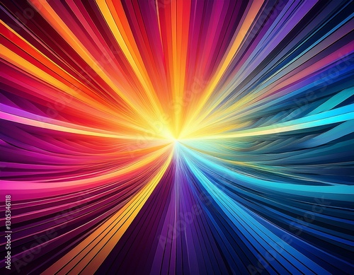 anstract background of colorful rays
