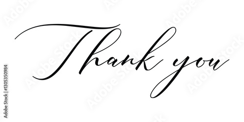 Thank you handwritten style, handwriting font, thank you word. Thank You stylish typography text. thank you card template.