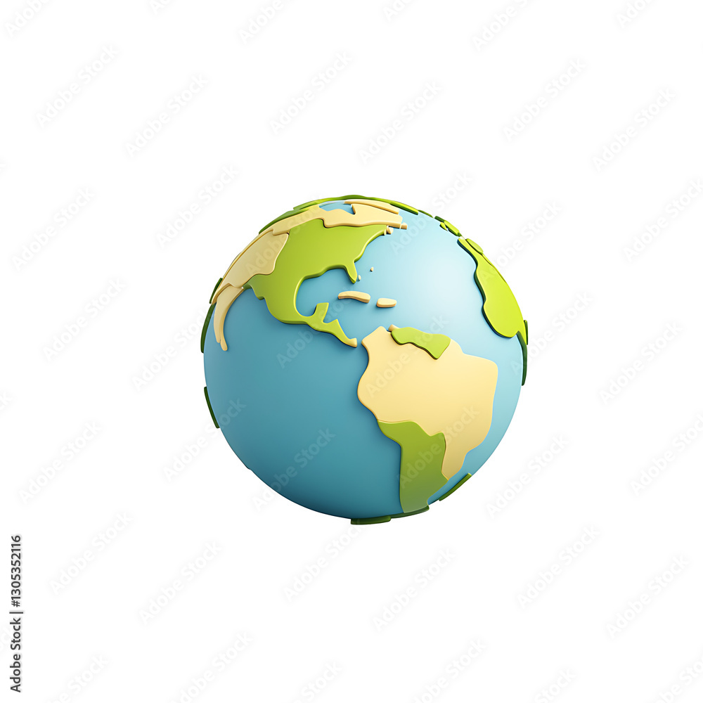 Naklejka premium 3d globe logo design