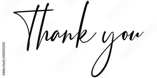 Thank you typography greeting card elegant and appreciative design. Perfect for showing appreciation in both digital and print formats.