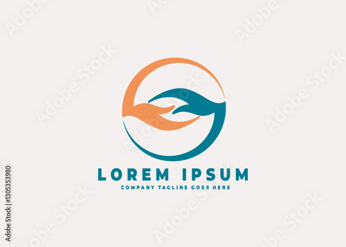 hand care logo design template. hand care vector icon illustration