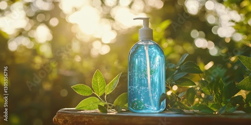 Refreshing Hand Sanitizer in a Summer Garden