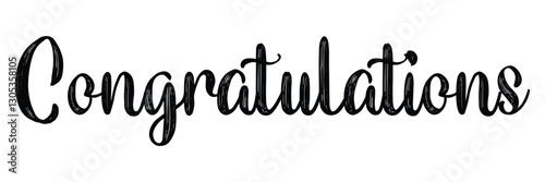Congratulation text design for wishing card design