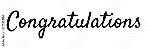 Congratulation text design for wishing card design