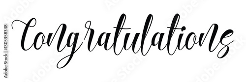 Congratulation text design for wishing card design
