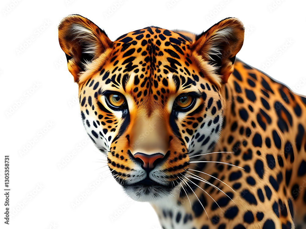Obraz premium Majestic Leopard Close-Up