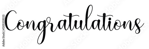 Congratulations calligraphy