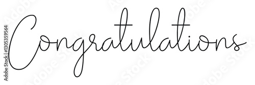 Congratulations calligraphy