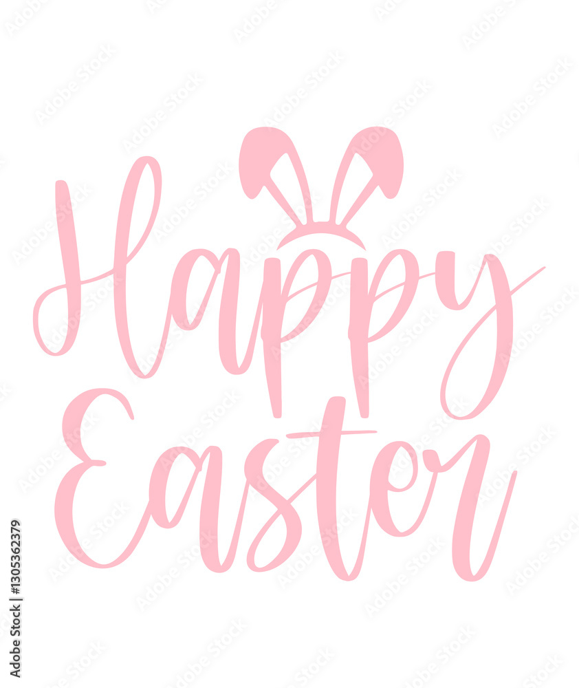 Happy Easter typography clip art design on plain white transparent isolated background for card, shirt, hoodie, sweatshirt, apparel, tag, mug, icon, poster or badge Happy Easter typography clip art design on plain white transparent isolated background for card, shirt, hoodie, sweatshirt, apparel, tag, mug, icon, poster or badge