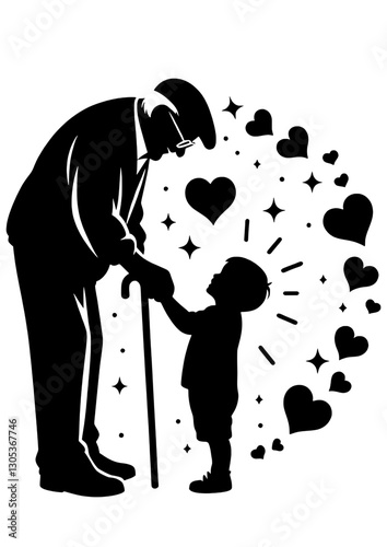 Grandpa SVG, Grandfather Svg Bundle, Grandparents Day, Grandson Svg Bundle, Grandkids Svg, Granddad Svg Clipart Vector, Grandfather Clipart, Grandparents Vector, Grandpa Vector, Grandpa Silhouette, Gr