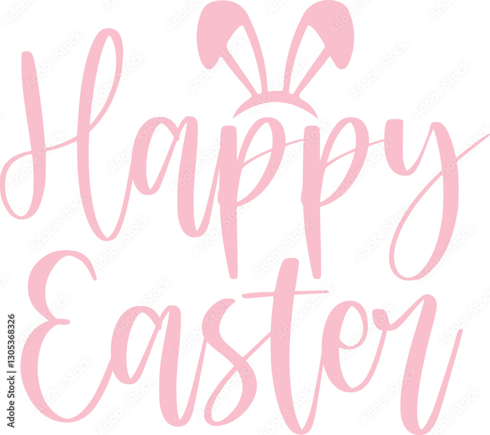 Happy Easter typography clip art design on plain white transparent isolated background for card, shirt, hoodie, sweatshirt, apparel, tag, mug, icon, poster or badge Happy Easter typography clip art design on plain white transparent isolated background for card, shirt, hoodie, sweatshirt, apparel, tag, mug, icon, poster or badge