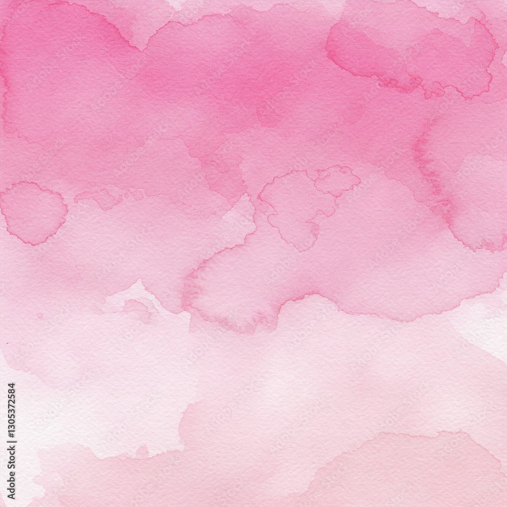 Fototapeta premium Festive Easter Pink Pastel Watercolor paint paper background. Grunge texture template for spring seasonal design.