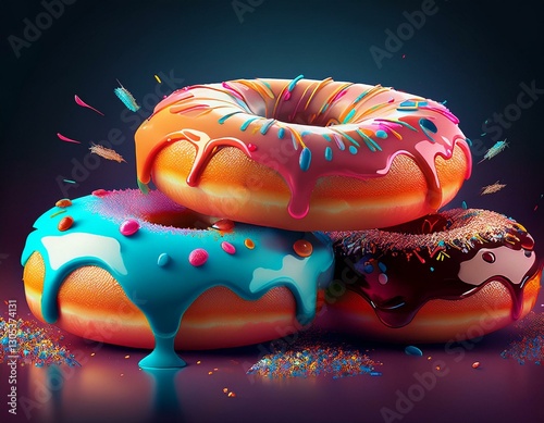 donuts with half donut