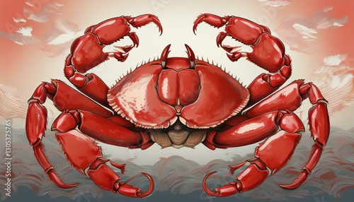 crab seamless pattern design illustration printing cover fabric pattern textile or backgrounds wallpaper card