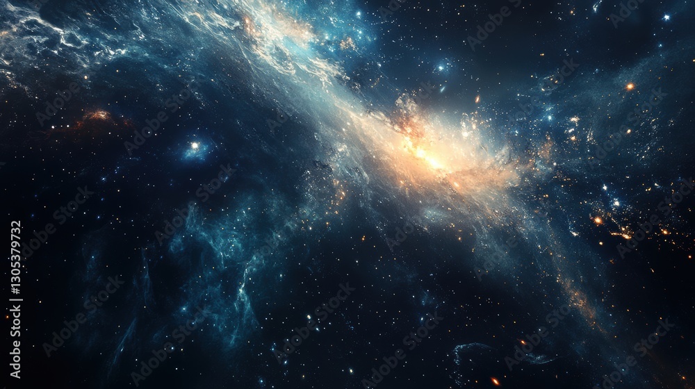 Fototapeta premium Abstract designs featuring cosmic-inspired patterns, sparking curiosity and visions of distant galaxies