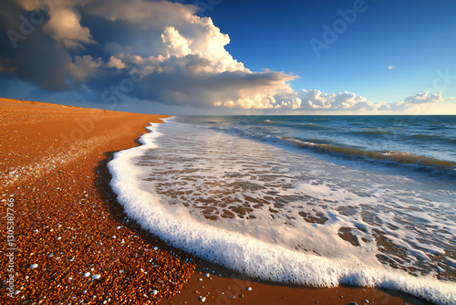  english channel autumn midday storm