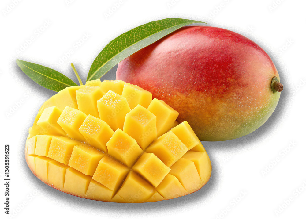 mango with slice transparent background mango with slice transparent background