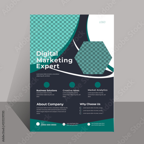 Modern abstract business flyer, vector template design or business,  mockup, advertisement layout design for marketing, Brochure design, cover,  poster, Graphic design, agency 