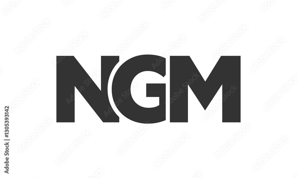 NGM logo design template with strong and modern bold text. Initial based vector logotype featuring simple and minimal typography. Trendy company identity. NGM logo design template with strong and modern bold text. Initial based vector logotype featuring simple and minimal typography. Trendy company identity.