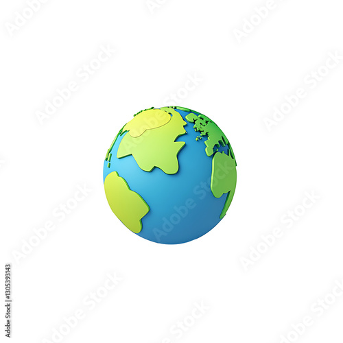 3d Globe logo rendering