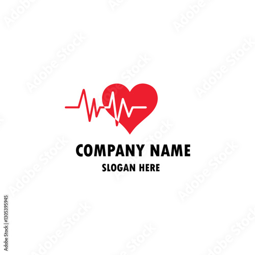 Vector electrocardiogram and heart pattern (health concept)