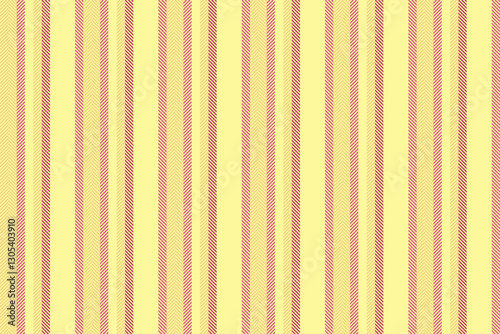 Ytalian textile background vertical, elegant lines vector seamless. Vit stripe texture fabric pattern in yellow and pink colors.