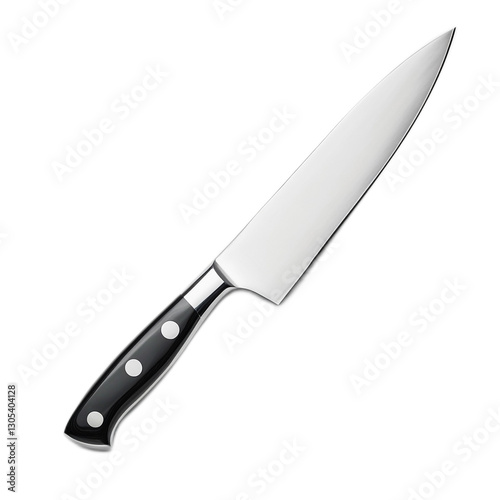 Professional chef knife with stainless steel blade and ergonomic handle, ideal for culinary tasks in home and restaurant kitchens, exceptional sharpness and design