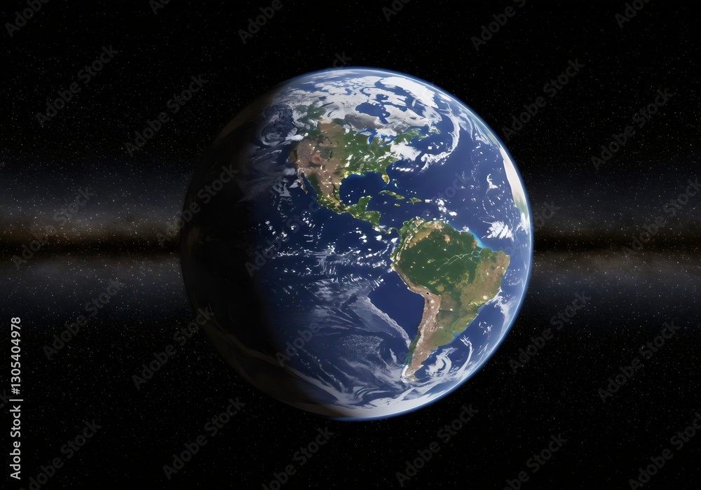 Fototapeta premium earth globe in open space