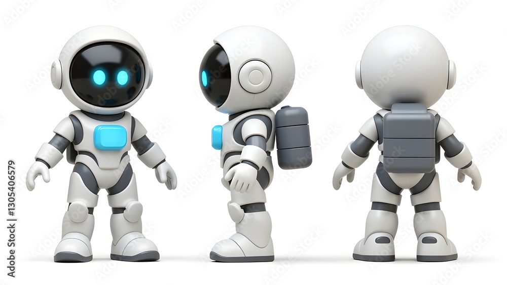 Sci-fi astronaut's white armor