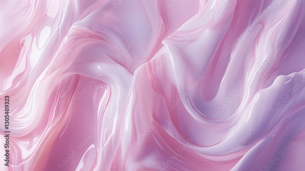 Obraz premium Glamour, branding and makeup art concept - Pink cosmetic texture background, make-up and skincare cosmetics product, cream, lipstick, moisturizer macro as luxury beauty brand, holiday flatlay design