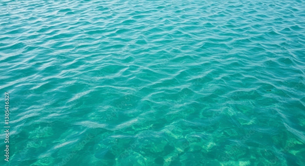 Clear Turquoise Ocean Surface Clear Turquoise Ocean Surface