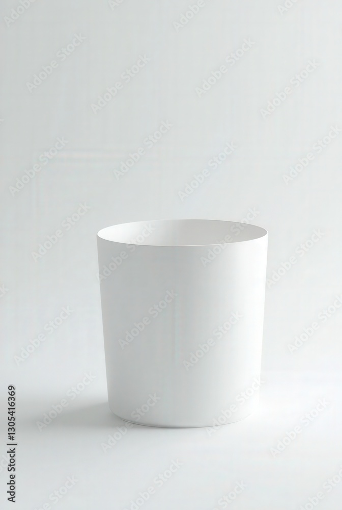 A plain white ceramic mug mock up. Generative AI. A plain white ceramic mug mock up. Generative AI.