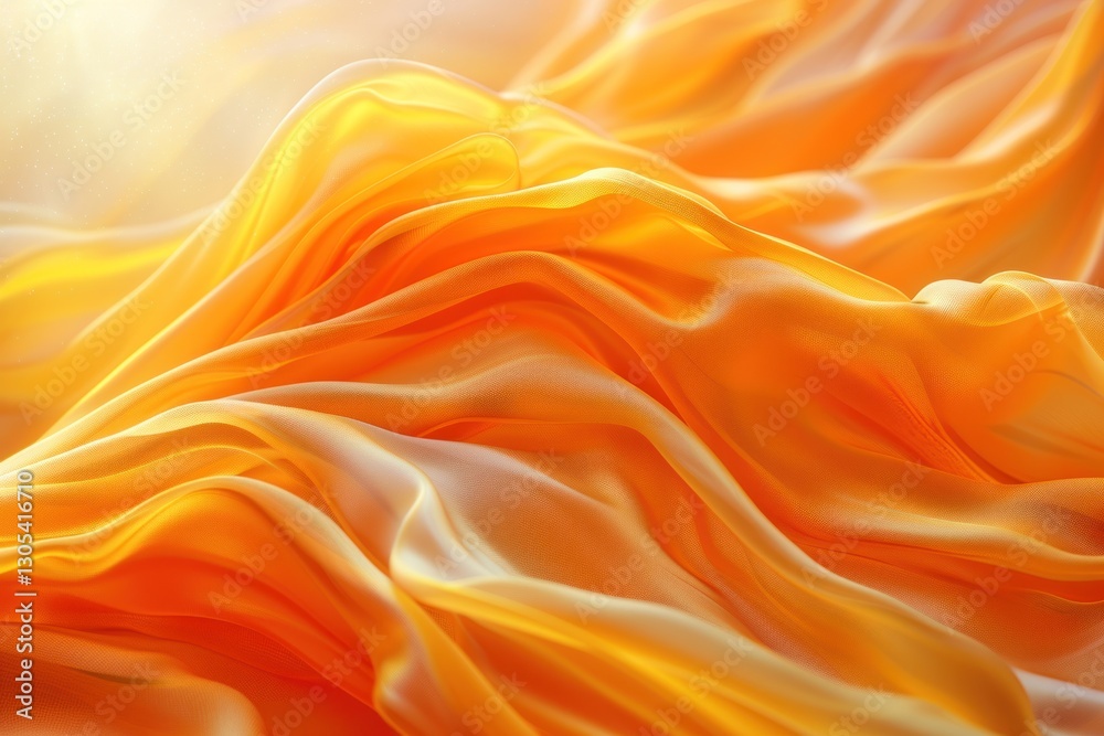Obraz premium Rich gold satin offers a flowing background with warm textures and highlights under soft, diffused light