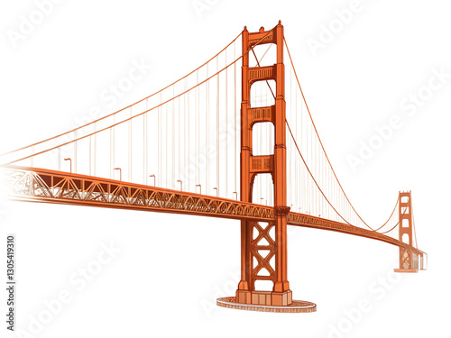  png golden gate bridge landmark architectural illu 