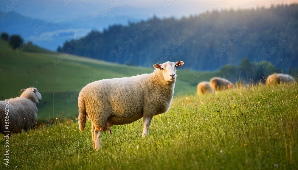 Obraz premium sheep in the mountains