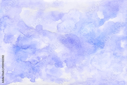 Blue watercolor vector background. Abstract hand paint square stain backdrop